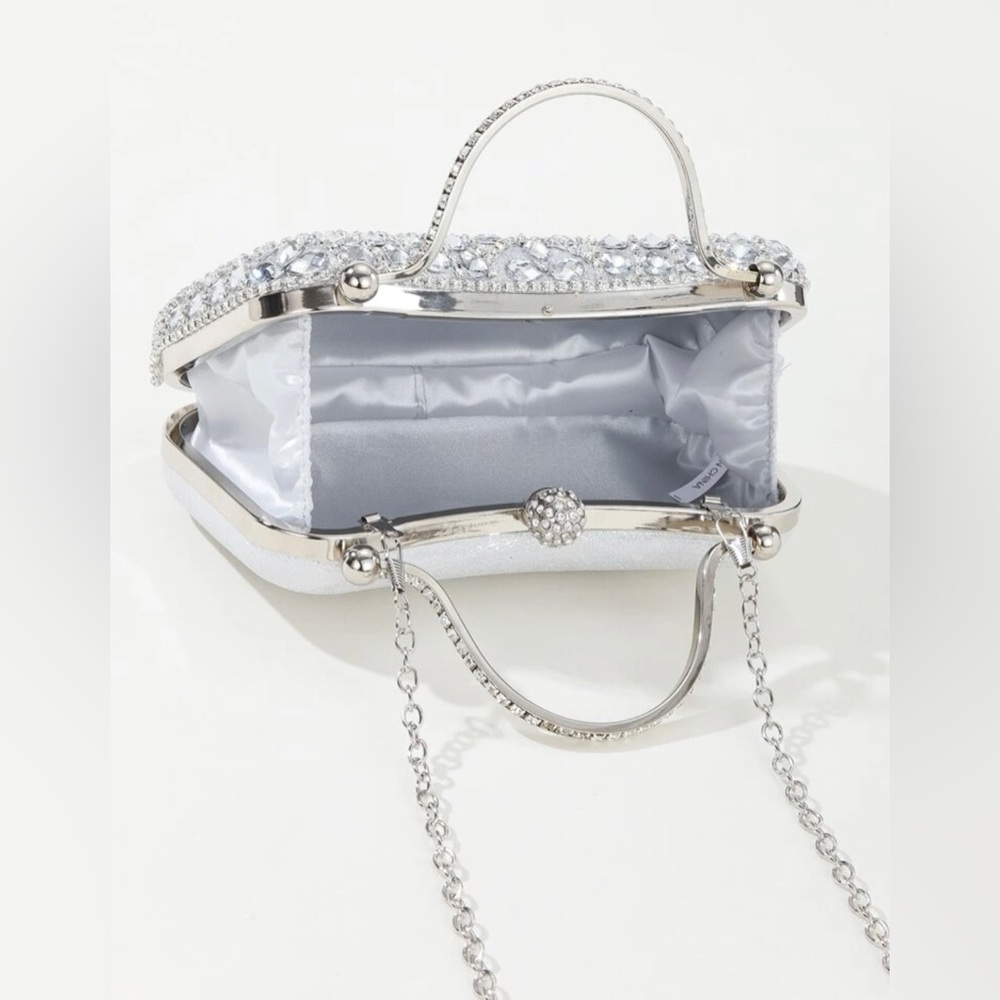 Top Handle Rhinestone Purse - Picture 3 of 6